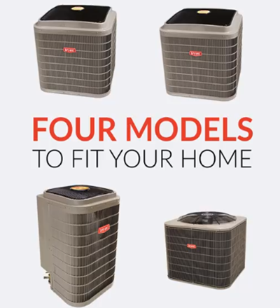 Heat pump options, four models of Bryant Evolution heat pumps from trusted Maumee Valley Heating & Air Conditoning, 54 years in Toledo.